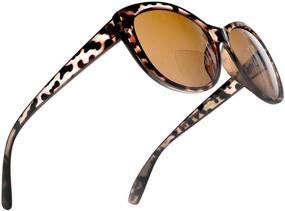 img 4 attached to Chic Cateye Reading Sunglasses for Women - Bifocal Glasses to Read in the Sun