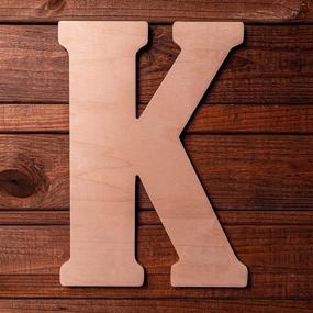 img 3 attached to 🔠 Vintage 18 Inch Unfinished Wood Letter K: Enhance Your Décor with UNFINISHEDWOODCO's Exquisite Craftsmanship