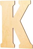 🔠 vintage 18 inch unfinished wood letter k: enhance your décor with unfinishedwoodco's exquisite craftsmanship logo