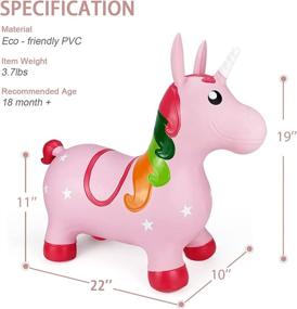 img 2 attached to 🦄 Magical Unicorn Inflatable - Perfect for Children and Toddlers!