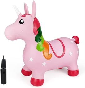 img 4 attached to 🦄 Magical Unicorn Inflatable - Perfect for Children and Toddlers!