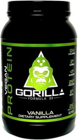 img 4 attached to 🦍 Gorilla Formula 23 Vanilla Flavored Vegan Protein Powder - 2.6lb Pure Plant-Based Shake for Performance and Post-Workout