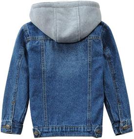 img 3 attached to 👕 LISUEYNE Boys' Cotton Jacket Outwear for Clothing, Jackets & Coats