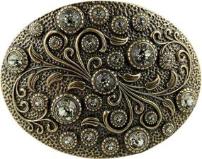 img 4 attached to Swarovski Rhinestone Crystal Antique Engraved Women's Accessories