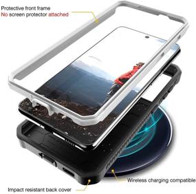 img 1 attached to АрмадиллоТек Вангард Чехол для Samsung Galaxy S21 Ultra - Военного класса Прочная защита для всего тела с встроенным подставкой [Без защитной пленки для экрана] - Белый+Черный