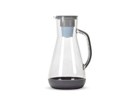 img 4 attached to 💧 Hydros 64oz Water Filter Pitcher: Fast Flo Tech for 60 Second Quick Fill-Up, 8 Cup Capacity, BPA Free and Grey