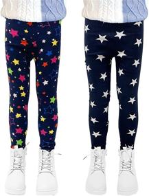 img 4 attached to LSPAR Leggings Printing Athletic 12Years Girls' Clothing in Leggings