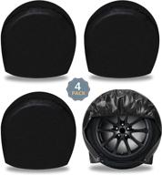 🌦️ econour waterproof tire cover (4 pack) - protects cars, trucks, rvs and more with 27-29 inch tire diameter, shielding from rain, sun, and aging logo