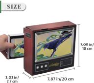 📺 8-дюймовый складной экран hd 3d тв увеличитель усилитель ретро небольшое увеличительное стекло с держателем для смартфона для просмотра фильмов и видео - идеально подходит для любого мобильного телефона логотип