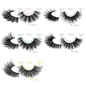 img 3 attached to 👀 ALPHONSE 20 Pairs False Eyelashes: 3D Faux Mink, Wispy & Natural Look Lashes - 16-20MM Long Thick Fluffy Volume - Pack of 5 Styles Mixed