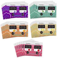 🐼 pandaspa crystal jelly foot bath soak set - lavender, orange, lemon, green tea, rose (30-pack with 6 sets of each fragrance) logo