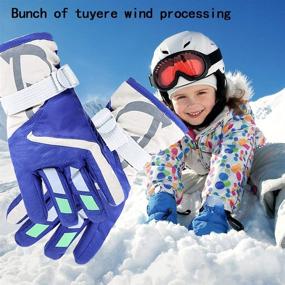 img 1 attached to 🧤 Stay Warm and Stylish with Lovely Gloves Winter Outdoor Mitten Boys' Accessories