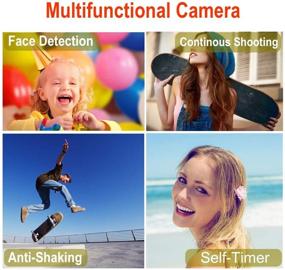 img 2 attached to Rechargeable Mini Camera 2.7 Inch 30 MP Compact Digital Camera with 8x Zoom – Pocket Camera for Students – HD Photography Camera