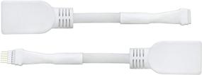 img 2 attached to 🔌 Усовершенствуйте свою Philips Hue Lightstrip Plus с помощью адаптера Litcessory RJ45 to 6-Pin Ethernet Cable (4-пакет - белый)