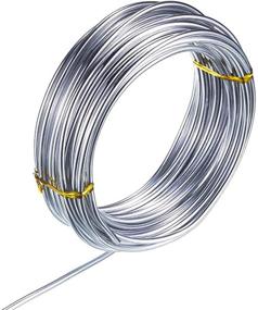 img 4 attached to 🔧 NEPAK 32.8ft 3mm Silver Aluminum Wire: Soft & Flexible for Dolls Skeleton & DIY Crafting