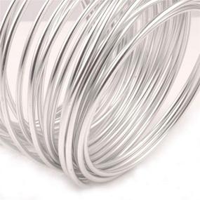 img 2 attached to 🔧 NEPAK 32.8ft 3mm Silver Aluminum Wire: Soft & Flexible for Dolls Skeleton & DIY Crafting