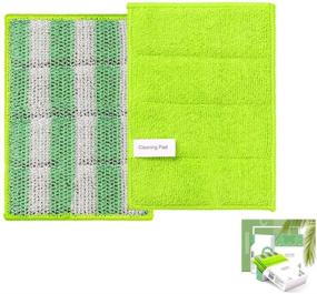 img 2 attached to 🧽 5 Pack Dual-Sided Microfiber Cleaning Pad | Versatile Wash and Scour Home & Kitchen Sponge | Absorbent Cleaning Tool