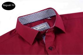img 2 attached to Men's Regular Long Sleeve Casual Stretch Shirts - Clothing for Men