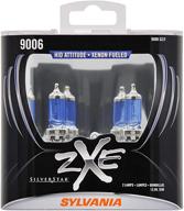 sylvania 9006 (hb4) silverstar zxe halogen headlight bulbs - 💡 high performance, bright white light, hid attitude - pack of 2 logo