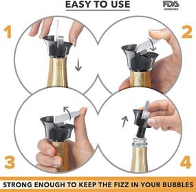 img 1 attached to AVINA Champagne and Wine Bottle Stopper: Lock-In the Fizz with No Leaks, No Spills, No Waste