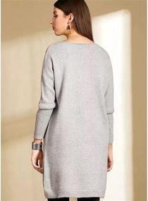 img 3 attached to UGWUIA Crewneck Sweater Pullover Dresses Women's Clothing for Dresses
