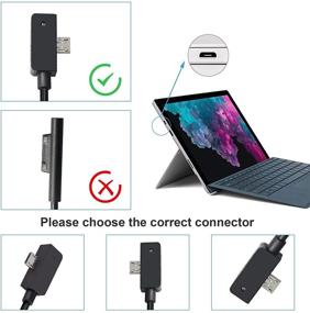 img 2 attached to 🔌 High-Quality Surface 3 Charger Power Adapter - Replace Your Microsoft Surface 3 Model 1623 1624 1645 Tablet Charger with 5V 2.5A USB Charging Port-1.5m