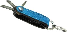 img 3 attached to Suede Turquoise Leather Key Chain