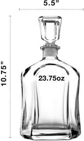 img 3 attached to 🍾 Bormioli Rocco Capitol Decanter 23.75 oz" - Enhanced SEO: Enhance Your Beverage Experience with the Bormioli Rocco Capitol Decanter, 23.75 oz