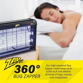 img 1 attached to Zap It Electric Indoor Bug Zapper: Powerful 2,800 Volt Mosquito and Insect Killer with Non-Toxic Attractant and UV Light