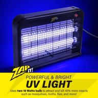 zap it electric indoor bug zapper: powerful 2,800 volt mosquito and insect killer with non-toxic attractant and uv light logo