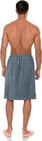 img 3 attached to 👨 TowelSelections Men's Adjustable Cotton Terry Spa Wrap: Perfect Bath, Shower, Gym Cover Up