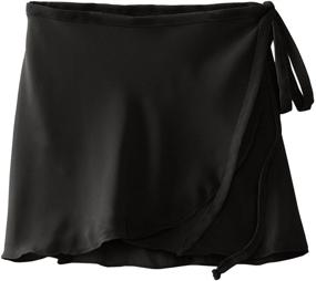 img 1 attached to Capezio Girls' Classics Chiffon Wrap Skirt for Big Kids