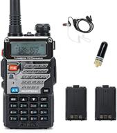 baofeng uv-5r pro двухдиапазонная двусторонняя радиостанция в комплекте с аккумулятором li-ion 2800 мач, антенной srh805s и акустической трубкой для наблюдения логотип