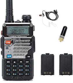 img 4 attached to BaoFeng UV-5R Pro Двухдиапазонная двусторонняя радиостанция в комплекте с аккумулятором Li-ion 2800 мАч, антенной SRH805S и акустической трубкой для наблюдения