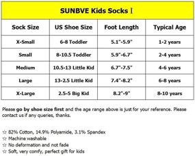 img 2 attached to Breathable Soft Cotton Socks for Boys and Girls by SUNBVE