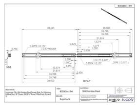 img 1 attached to Sugastune Stainless Drawer Extension Positive