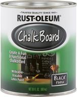 🎨 rust-oleum 206540 chalkboard brush-on paint, black, 30-ounce, pack of 1 логотип