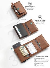 img 2 attached to 💰 Secure Your Cash: VULKIT Blocking Genuine Banknote Compartment Men's Accessories for Wallets, Card Cases & Money Organizers