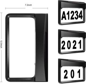 img 1 attached to 🏠 DEEPLITE Lighted House Number Sign: Solar Powered LED Address Plaque for Home Garden Street - Waterproof & Illuminated Door Numbers