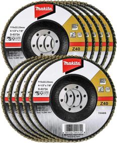 img 3 attached to 🛠️ Makita 10 Pack - 40 Grit Flap Disc: Aggressive Conditioning for Metal & Stainless Steel