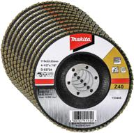 🛠️ makita 10 pack - 40 grit flap disc: aggressive conditioning for metal & stainless steel logo