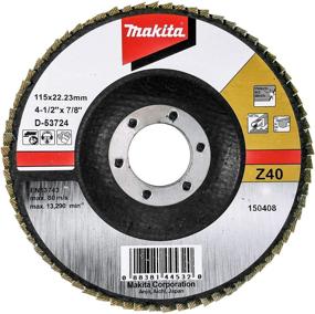 img 2 attached to 🛠️ Makita 10 Pack - 40 Grit Flap Disc: Aggressive Conditioning for Metal & Stainless Steel