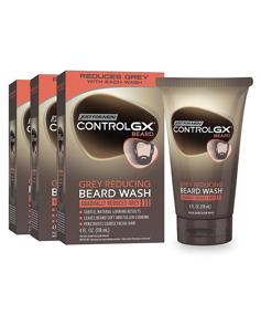 img 4 attached to 🧔 Just For Men Control GX Beard Wash Shampoo, Gradual Grey Reduction, Colors Mustache and Beard, Enhances Facial Hair Softness and Fullness, 4 Fl Oz - Pack of 3