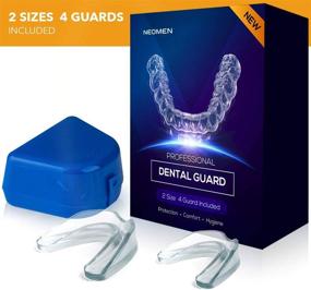 img 3 attached to 🦷 Neomen Mouth Guard - 2 Sizes, Pack of 4 - Advanced Anti Grinding Dental Night Guard | Stops Bruxism, TMJ & Teeth Clenching | Enhanced Satisfaction Guaranteed