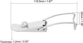 img 1 attached to Uxcell пружинные защелки из нержавеющей стали 118 5 мм