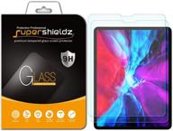 📱 (2 pack) supershieldz tempered glass screen protector for apple ipad pro 12.9 inch (2021 2020 2018 model, 5th/4th/3rd generation) - 0.33mm, anti-scratch, bubble-free, updated version logo