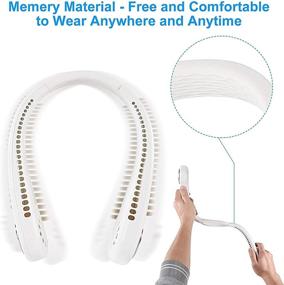 img 1 attached to Portable Bladeless Neckban Rechargeable Personal Heating, Cooling & Air Quality