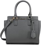 chic leather women's handbags: satchel shoulder style, wallets & totes logo