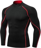 compression athletic workout undershirts baselayers sports & fitness in team sports logo