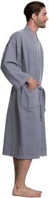 img 3 attached to 🛀 Turkuoise Premium Turkish Lightweight Men's Bathrobe: Superior Comfort and Style